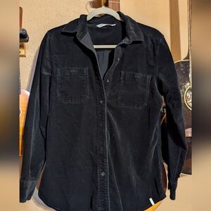 Woolrich Corduroy Button Down Black Size Small